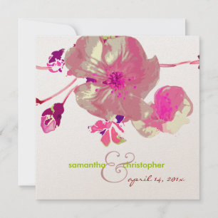 Dogwood/pink/mauve/wedding Invitations