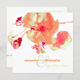 Dogwood/pink/peach/wedding Invitations
