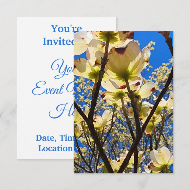 Dogwood Tree Invitation (Front/Back)
