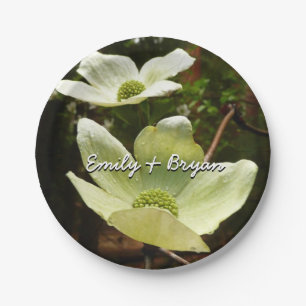 Dogwoods and Redwoods in Yosemite National Park Paper Plate