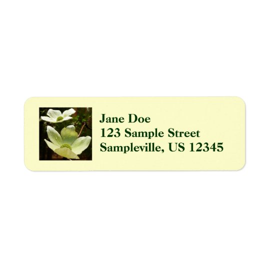 Dogwoods and Redwoods in Yosemite National Park Return Address Label