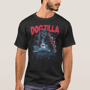 Dogzilla Funny Giant Australian Shepherd Dog graph T-Shirt