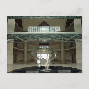 doha art museum lobby postcard