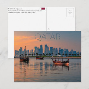 Doha Bay, Doha, Qatar Travel Postcard