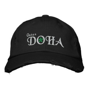 Doha City - Qatar Embroidered Hat