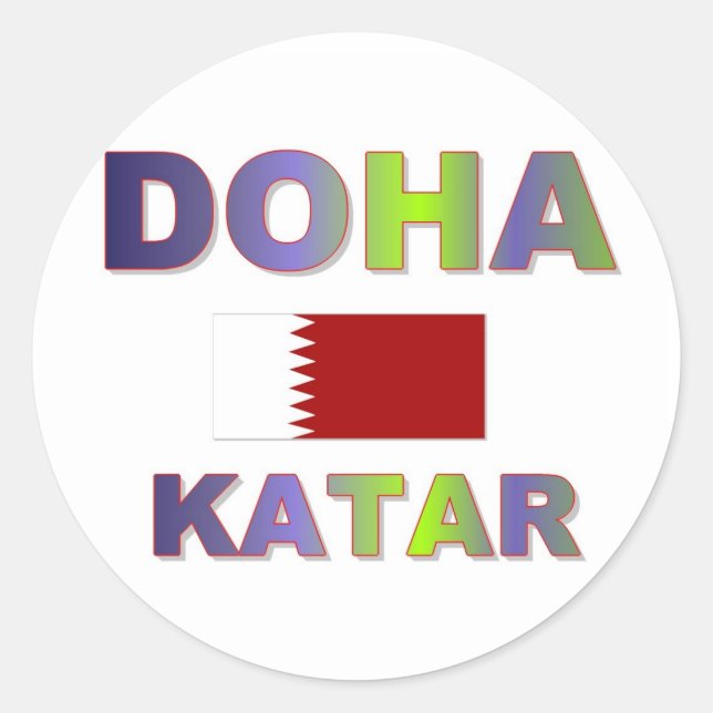 Doha Classic Round Sticker (Front)