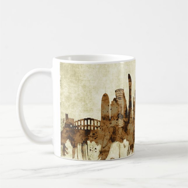 Doha Qatar Cityscape Coffee Mug (Left)