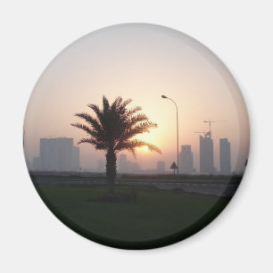 Doha sunrise magnet