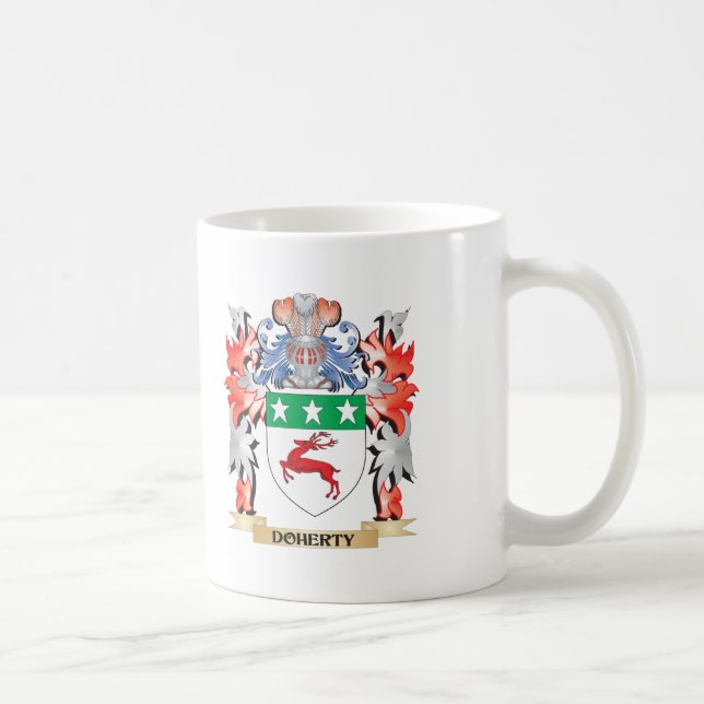 Doherty Coat of Arms - Family Crest Coffee Mug (Right)