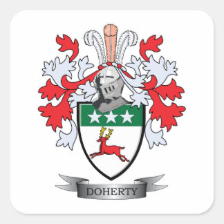 Doherty Coat of Arms Square Sticker