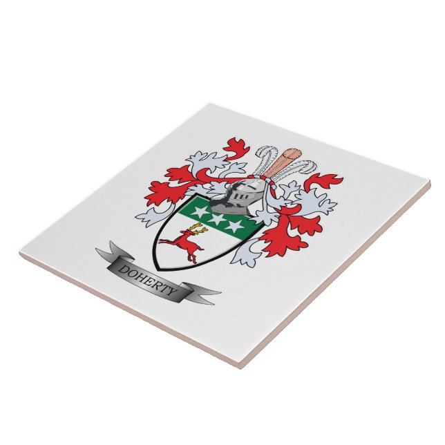 Doherty Coat of Arms Tile (Side)