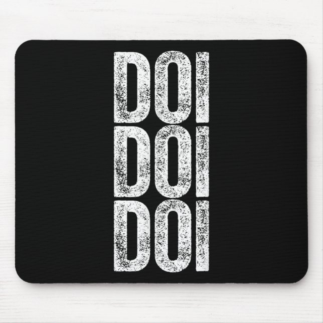 Doi Doi Doi Brainrot Gen Alpha Slang 67 Six Seven  Mouse Pad (Front)