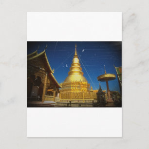 doi suthep temple at chiangmai postcard