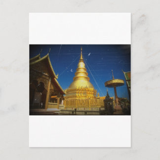 doi suthep temple at chiangmai postcard