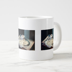 Doily and Crochet Thread Large Coffee Mug