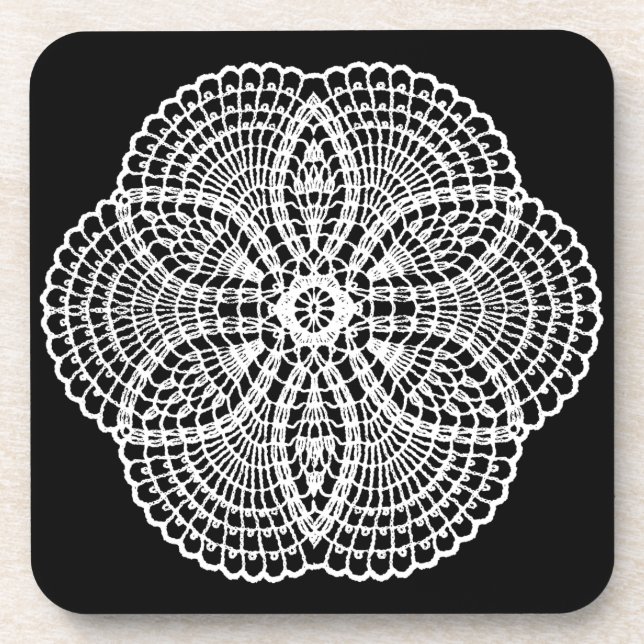 Doily Art Coaster (Front)