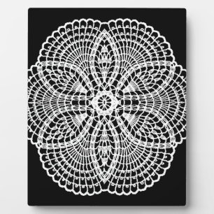 Doily Art Plaque