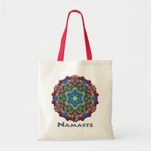 Doily Namaste Kaleidoscope Tote Bag