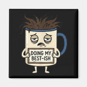 Doing Best-Ish Funny Sarcastic Office Admin Humour Magnet