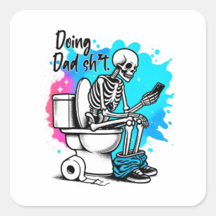 Doing Dad Square Sticker