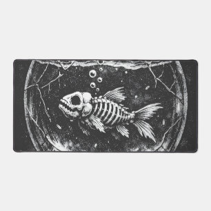 "Doing Great" - Goldfish by BurnsInHell Desk Mat