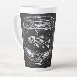 "Doing Great" - Goldfish by BurnsInHell Latte Mug