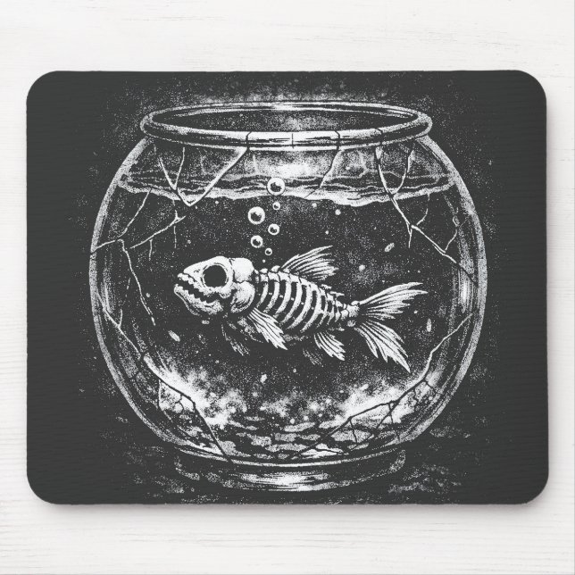 "Doing Great" - Goldfish by BurnsInHell Mouse Pad (Front)