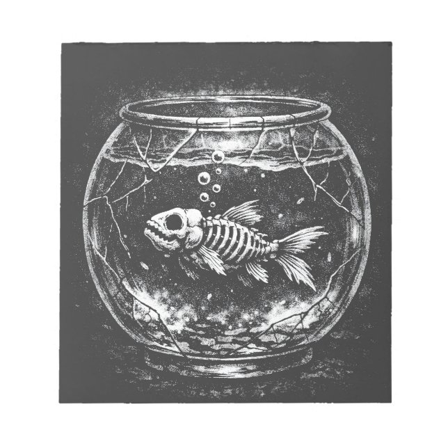 "Doing Great" - Goldfish by BurnsInHell Notepad (Front)