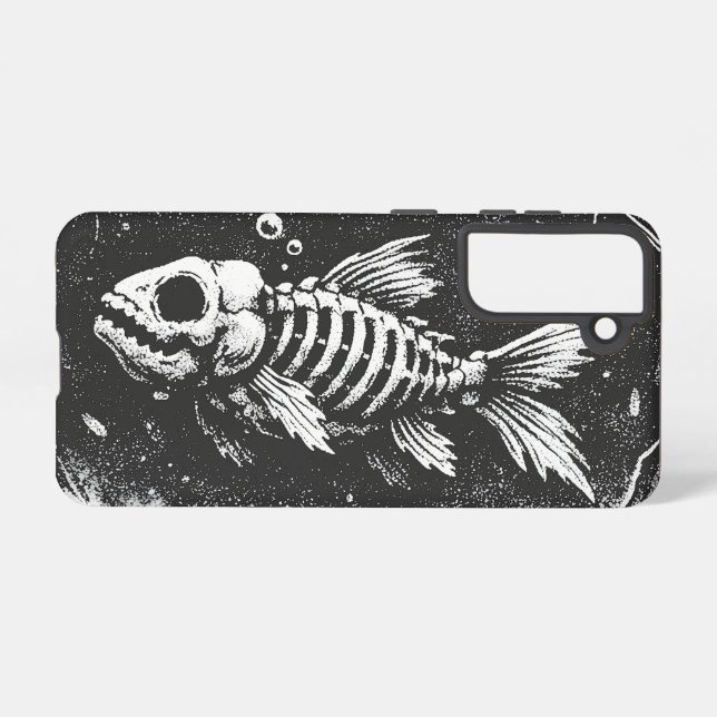 "Doing Great" - Goldfish by BurnsInHell Samsung Galaxy S21 Case (Back Horizontal)