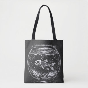 "Doing Great" - Goldfish by BurnsInHell Tote Bag