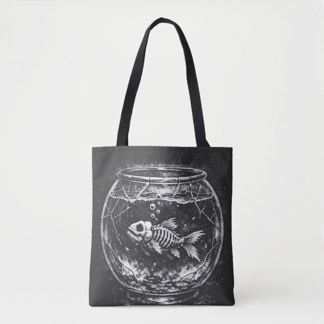 "Doing Great" - Goldfish by BurnsInHell Tote Bag (Front)