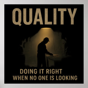 Doing It Right Productivity And Quality Mindset Poster