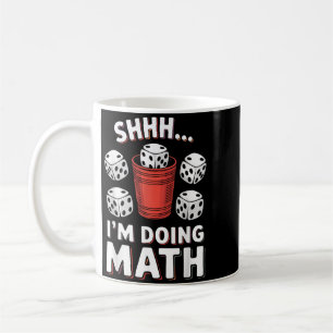 Doing Math Yahtzee Game Night Dice Game Funny Coffee Mug