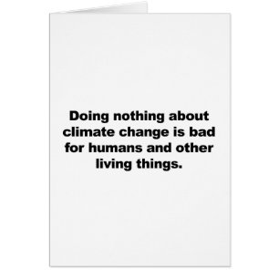 Doing nothing about climate change