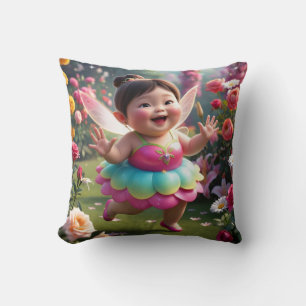 Doing The Happy Dance Baby Fairy Cushion
