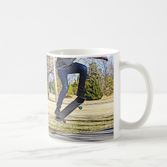 Doing The Ollie Painterly Coffee Mug (Right)