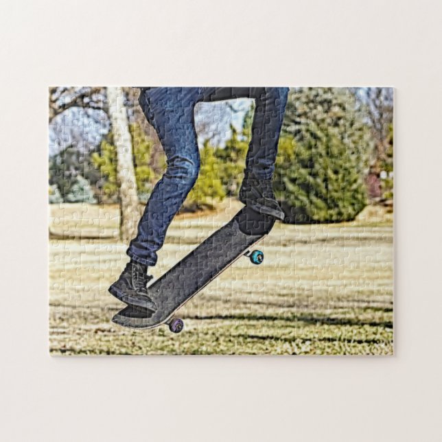 Doing The Ollie Painterly Jigsaw Puzzle (Horizontal)