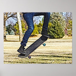 Doing The Ollie Painterly Poster