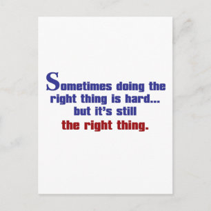 Doing the Right Thing Postcard