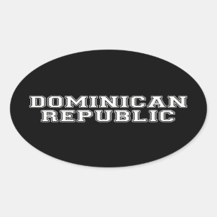 Doinican Republic Oval Sticker