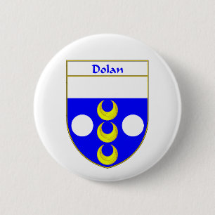 Dolan Coat of Arms/Family Crest 6 Cm Round Badge