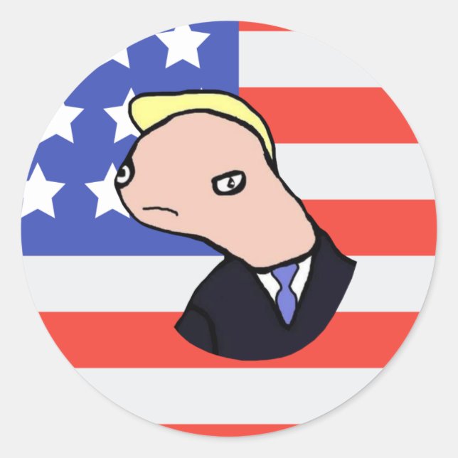 Doland Tremp Ultimate Meme (USA) Classic Round Sticker (Front)