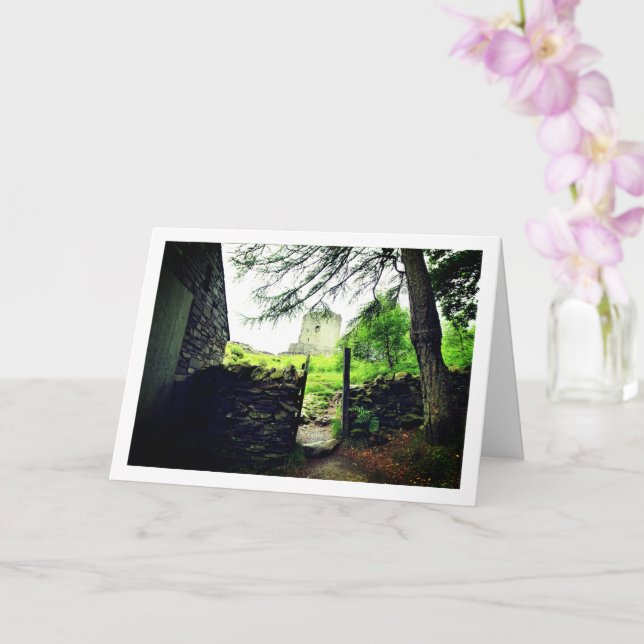 Dolbadarn Castle Landscape, North Wales Card (Orchid)
