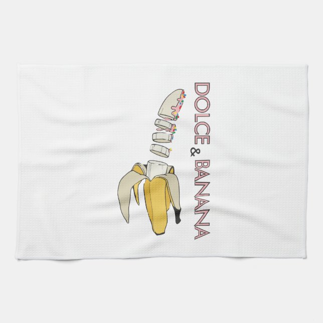 Dolce and banana tea towel (Horizontal)
