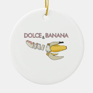 Dolce & Banana Ceramic Ornament