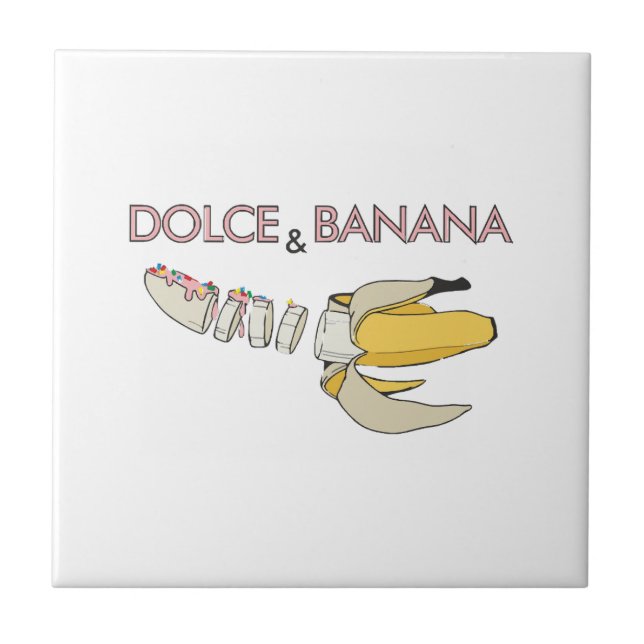 Dolce & Banana  Ceramic Tile (Front)