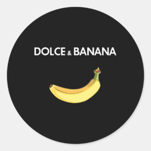 Dolce Banana For And Classic Round Sticker