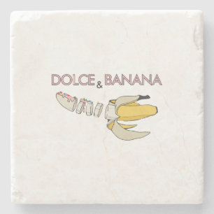 Dolce & Banana  Stone Coaster