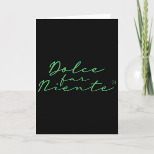 Dolce Far Niente #9 - Peaceful Vacation  Card
