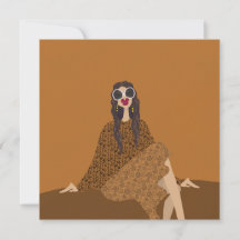 Dolce Far Niente Fashion Illustration Card